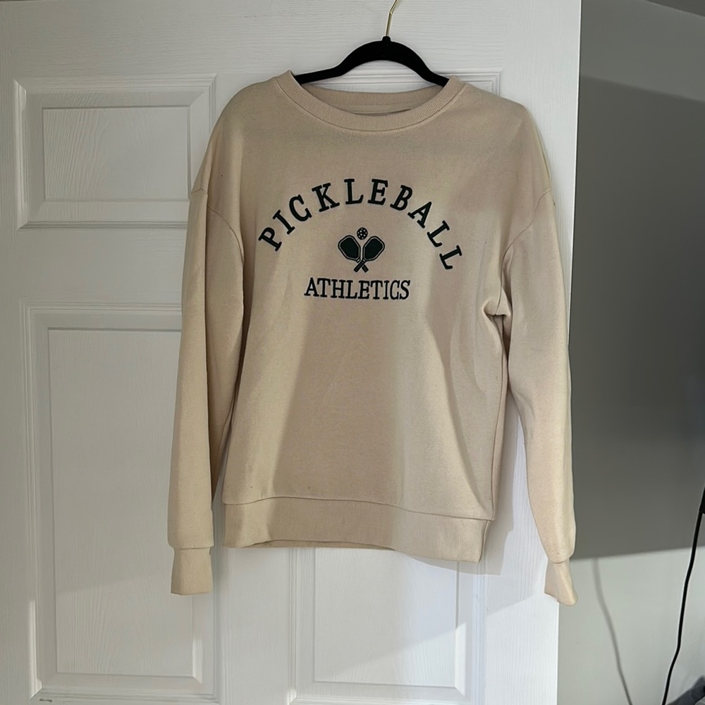 Cream Pickleball Athletics Sweatshirt
